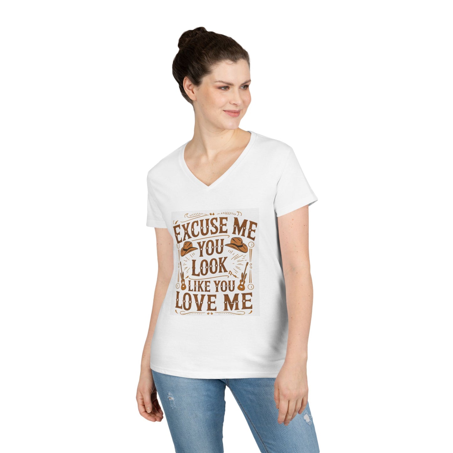 Excuse Me You Look Like You Love Me V-Neck T-Shirt