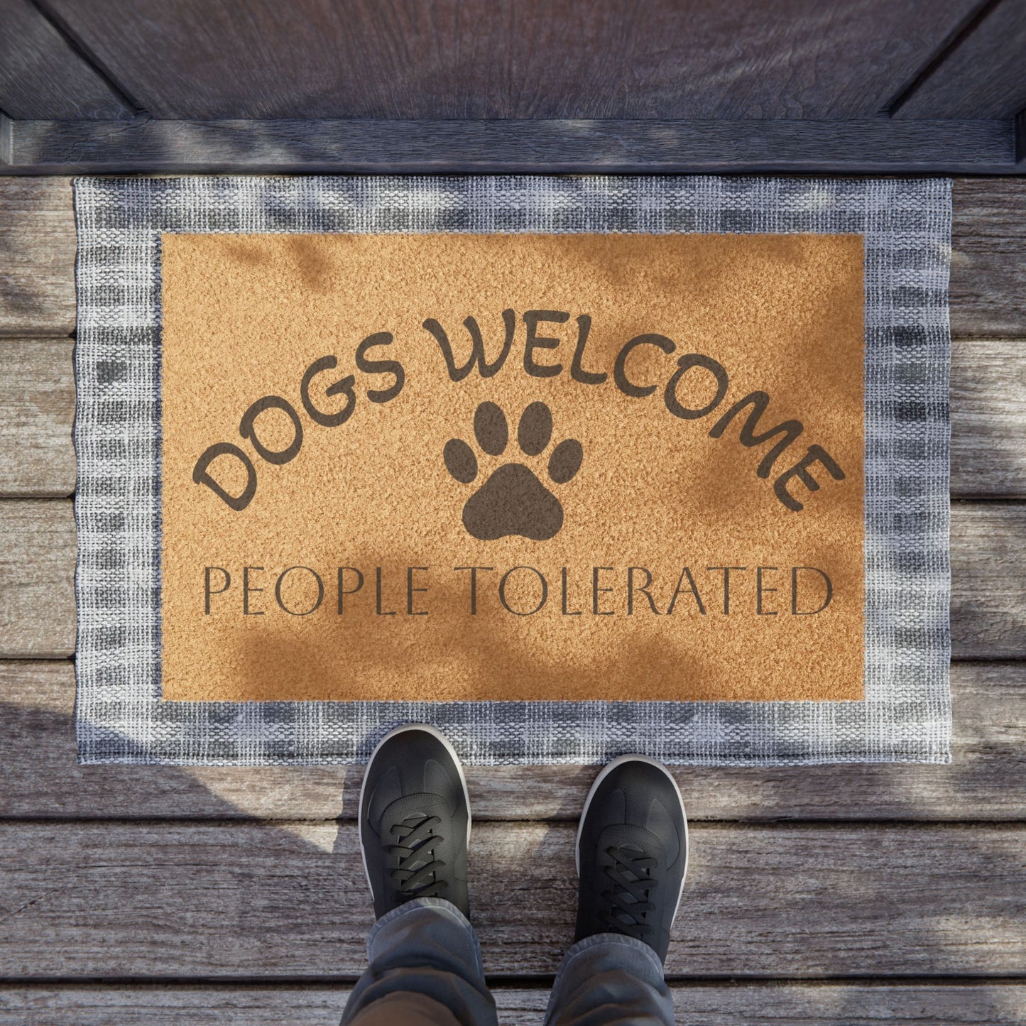 Dogs Welcome Doormat