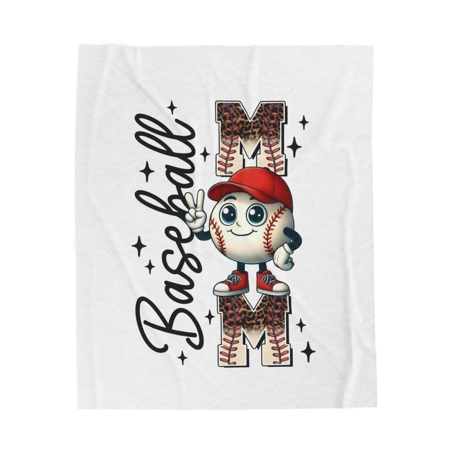 Baseball Mom Plush Blanket