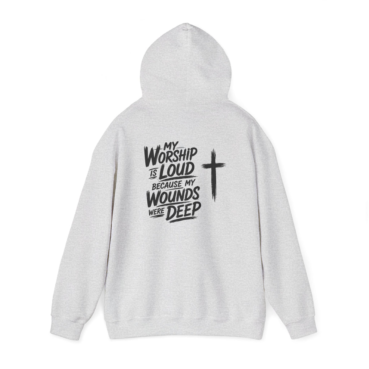 Brushstroke Cross Hoodie