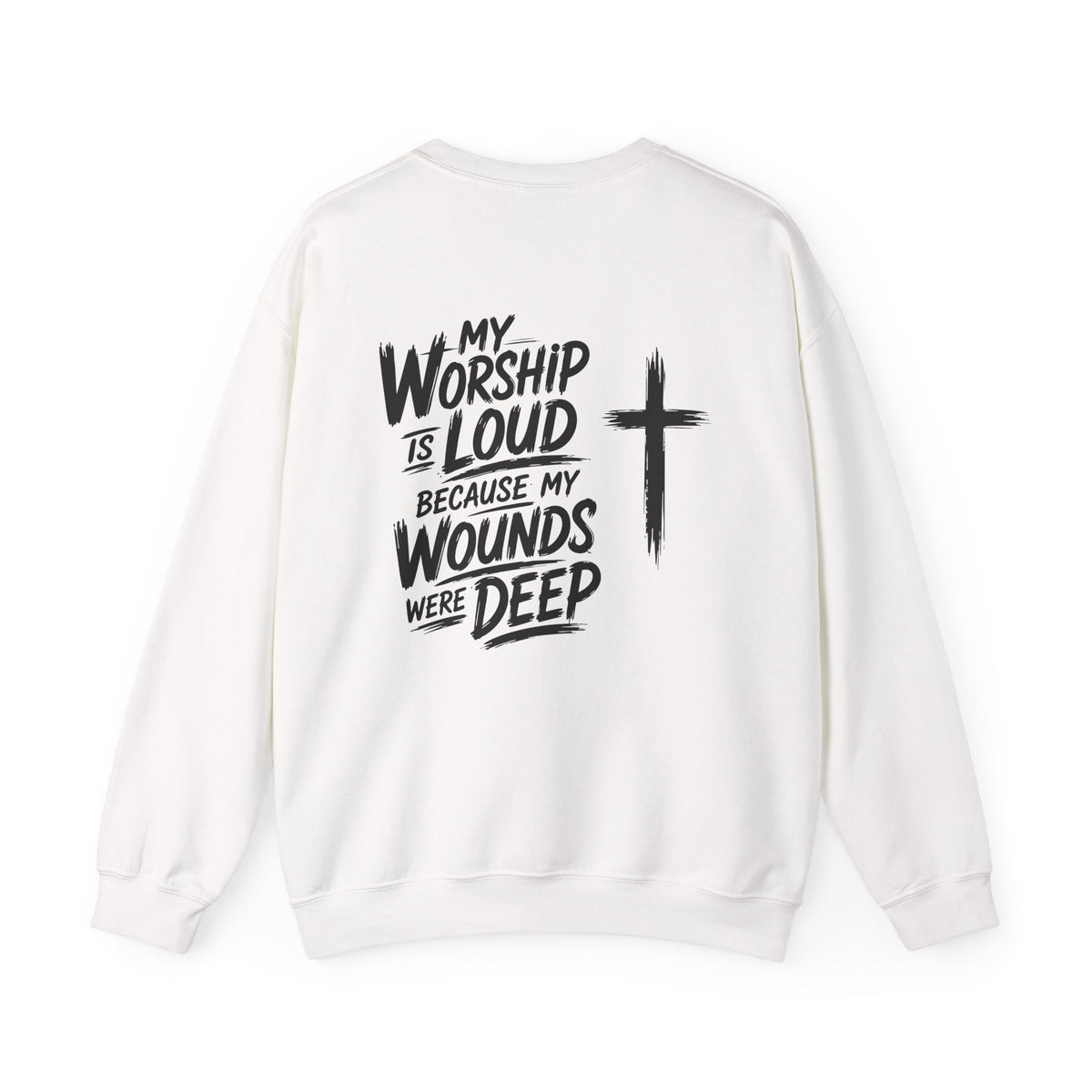 Brushstroke Cross Crewneck