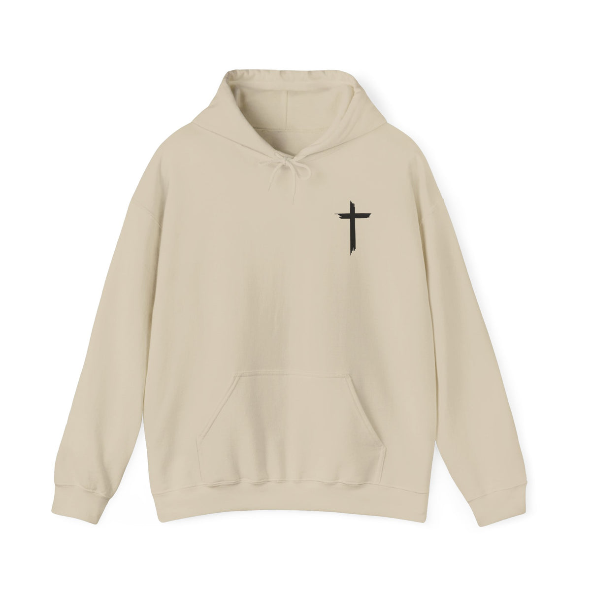 Brushstroke Cross Hoodie