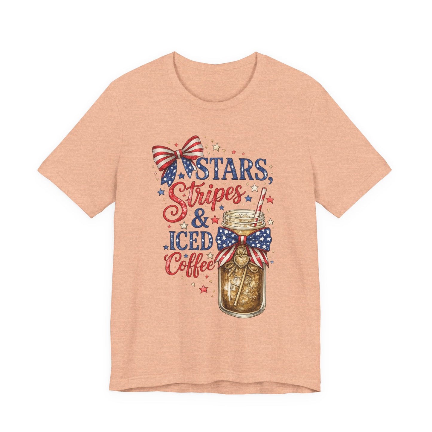 Stars Stripes & Iced Coffee Short Sleeve Tee