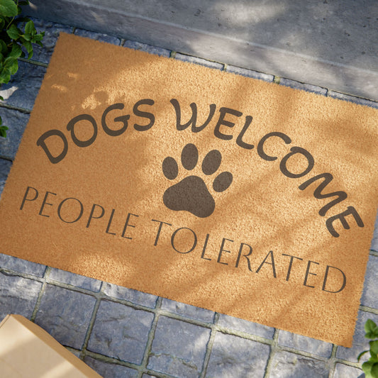 Dogs Welcome Doormat
