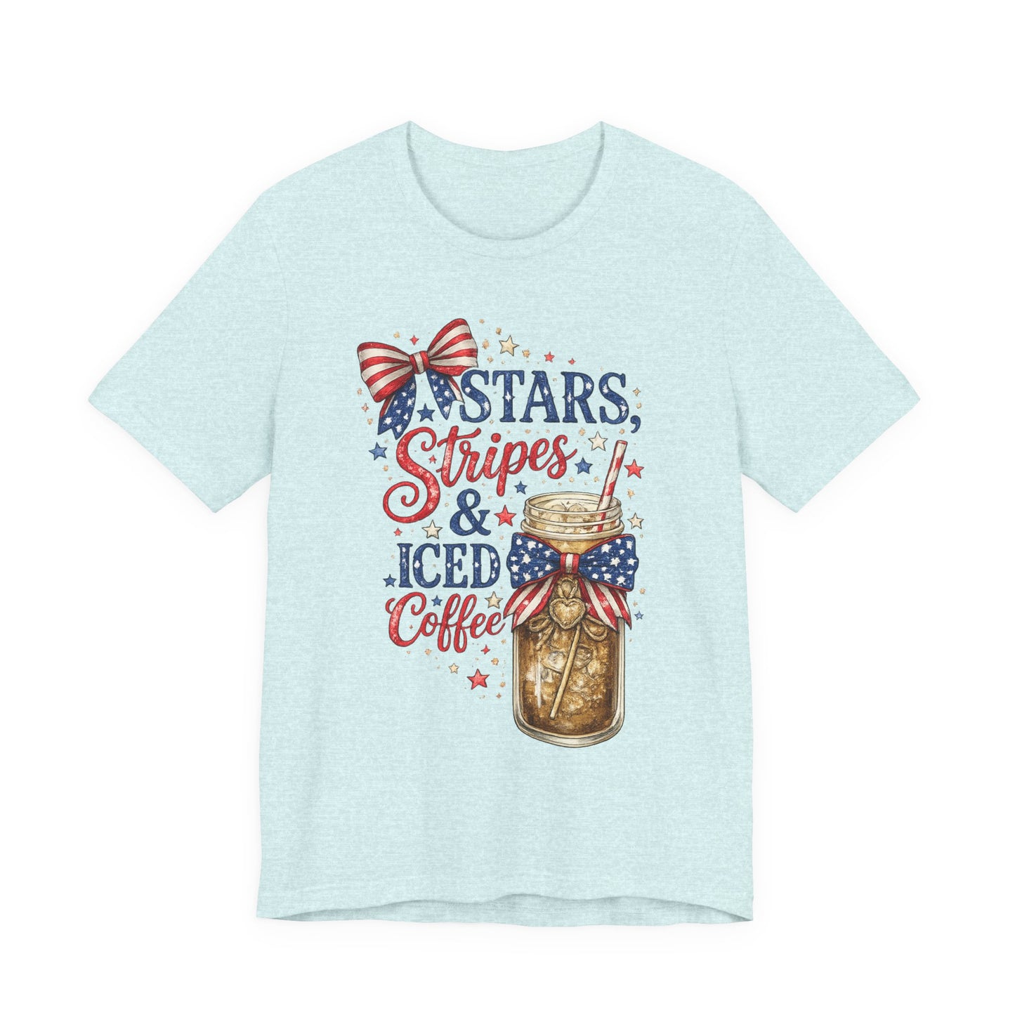 Stars Stripes & Iced Coffee Short Sleeve Tee