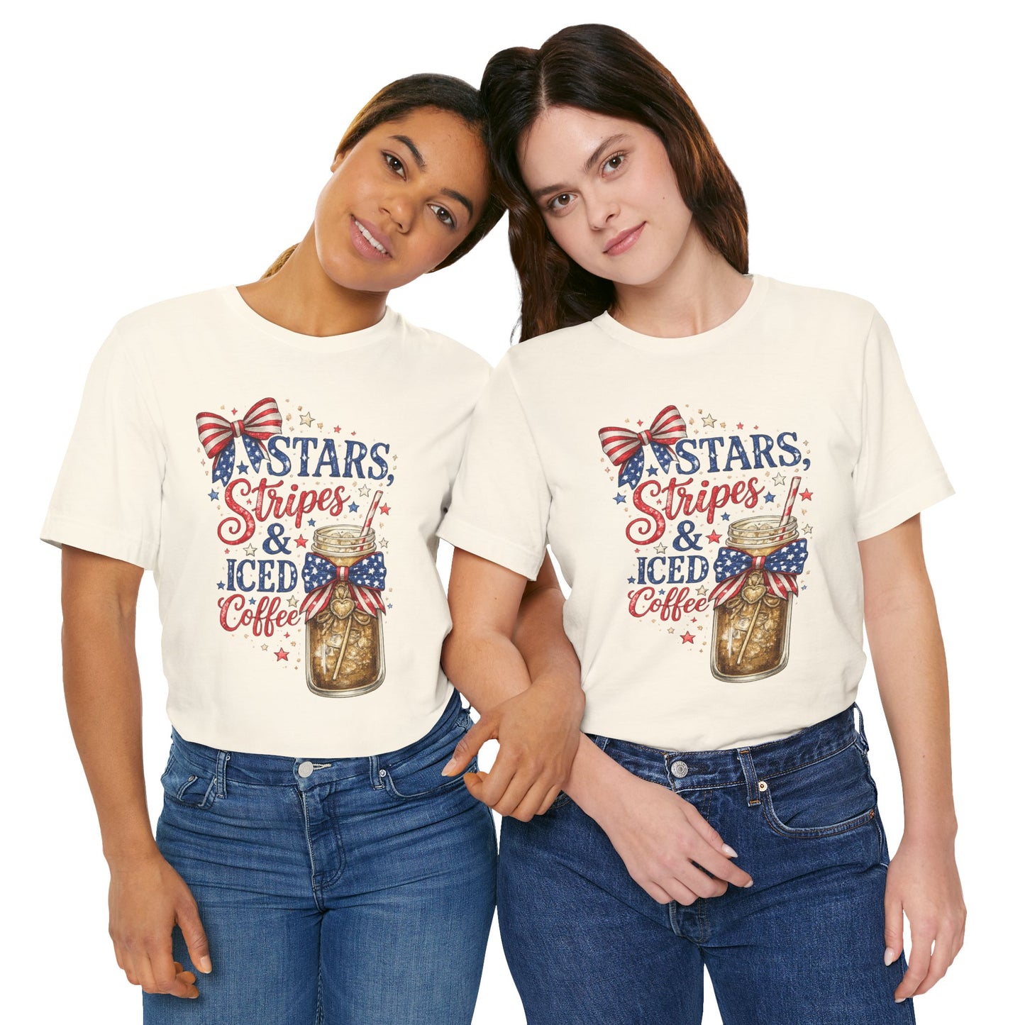Stars Stripes & Iced Coffee Short Sleeve Tee