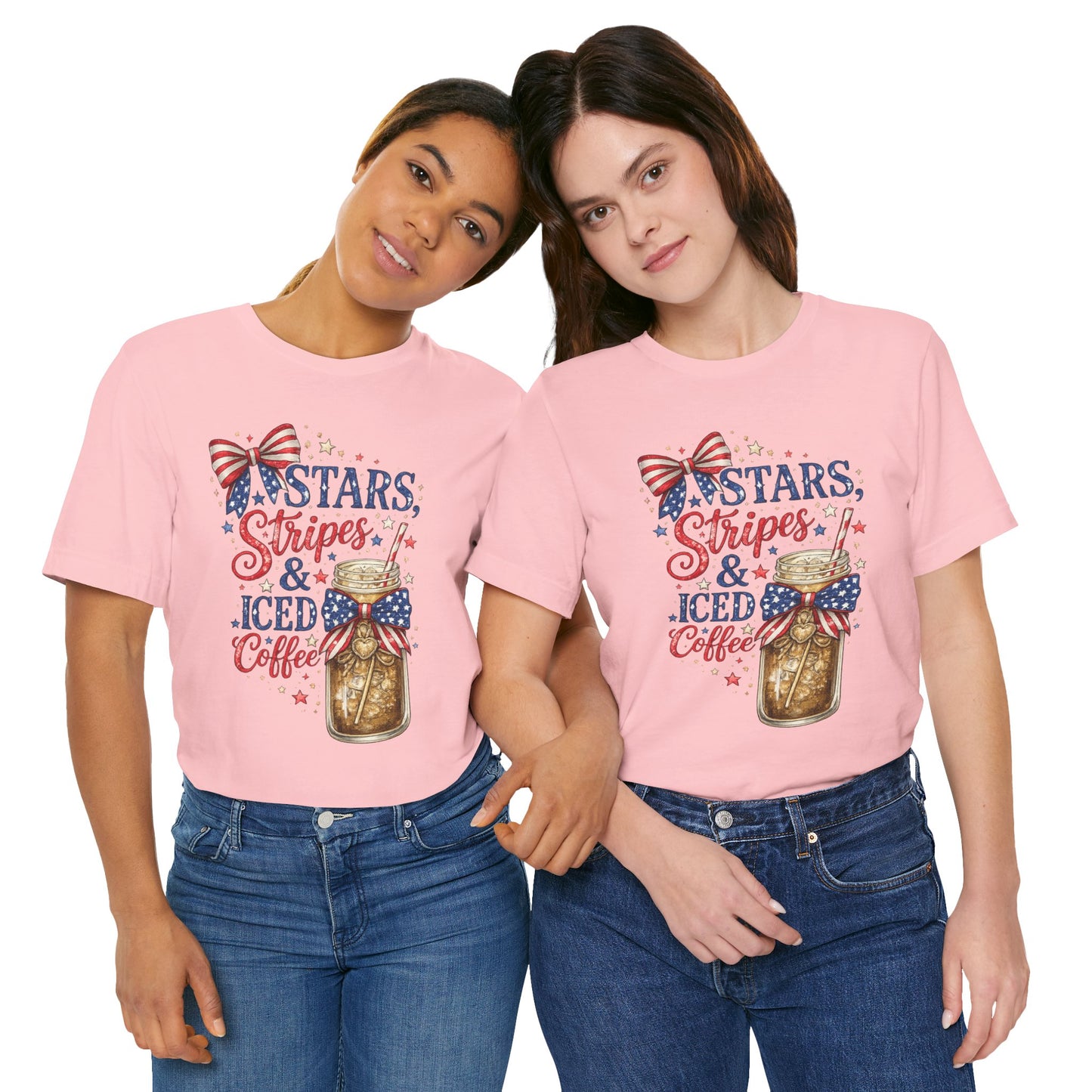 Stars Stripes & Iced Coffee Short Sleeve Tee