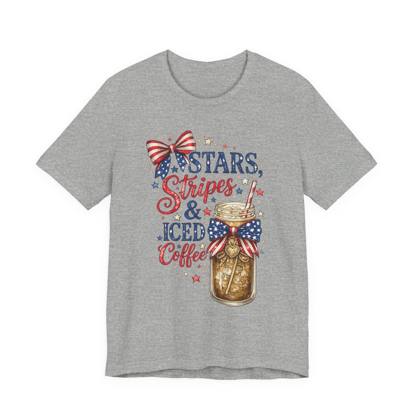 Stars Stripes & Iced Coffee Short Sleeve Tee