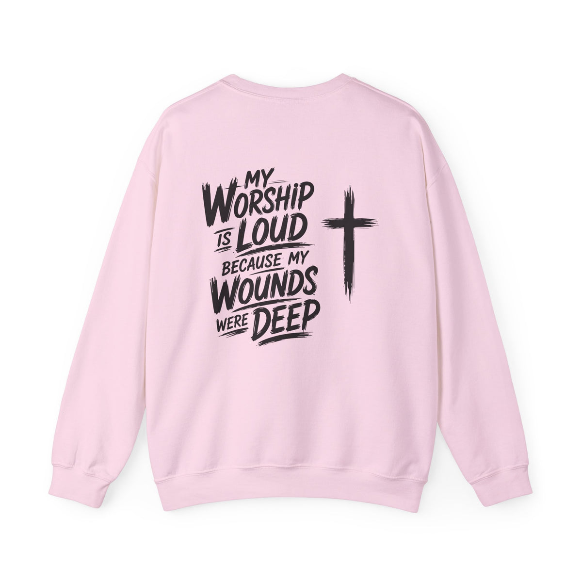 Brushstroke Cross Crewneck