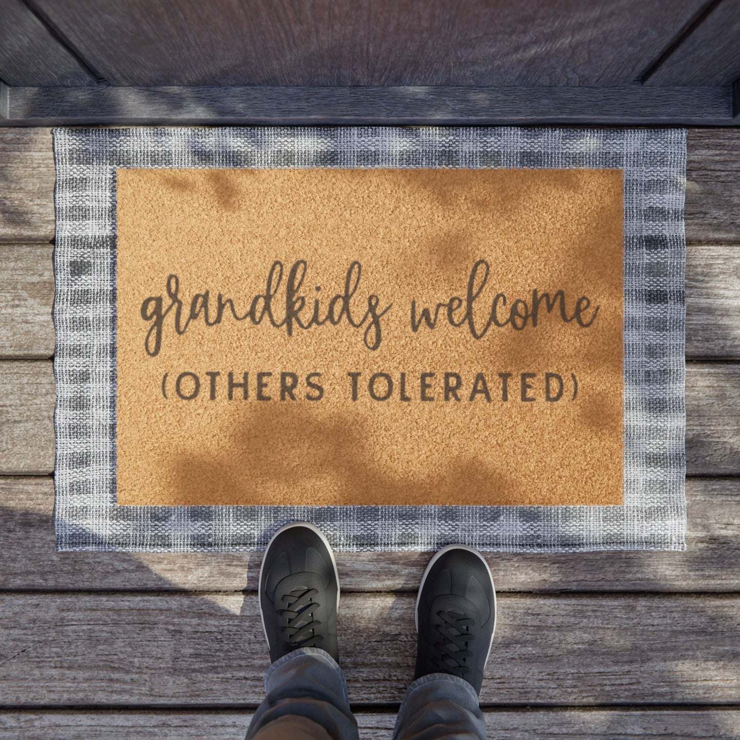 Grandkids Welcome Doormat