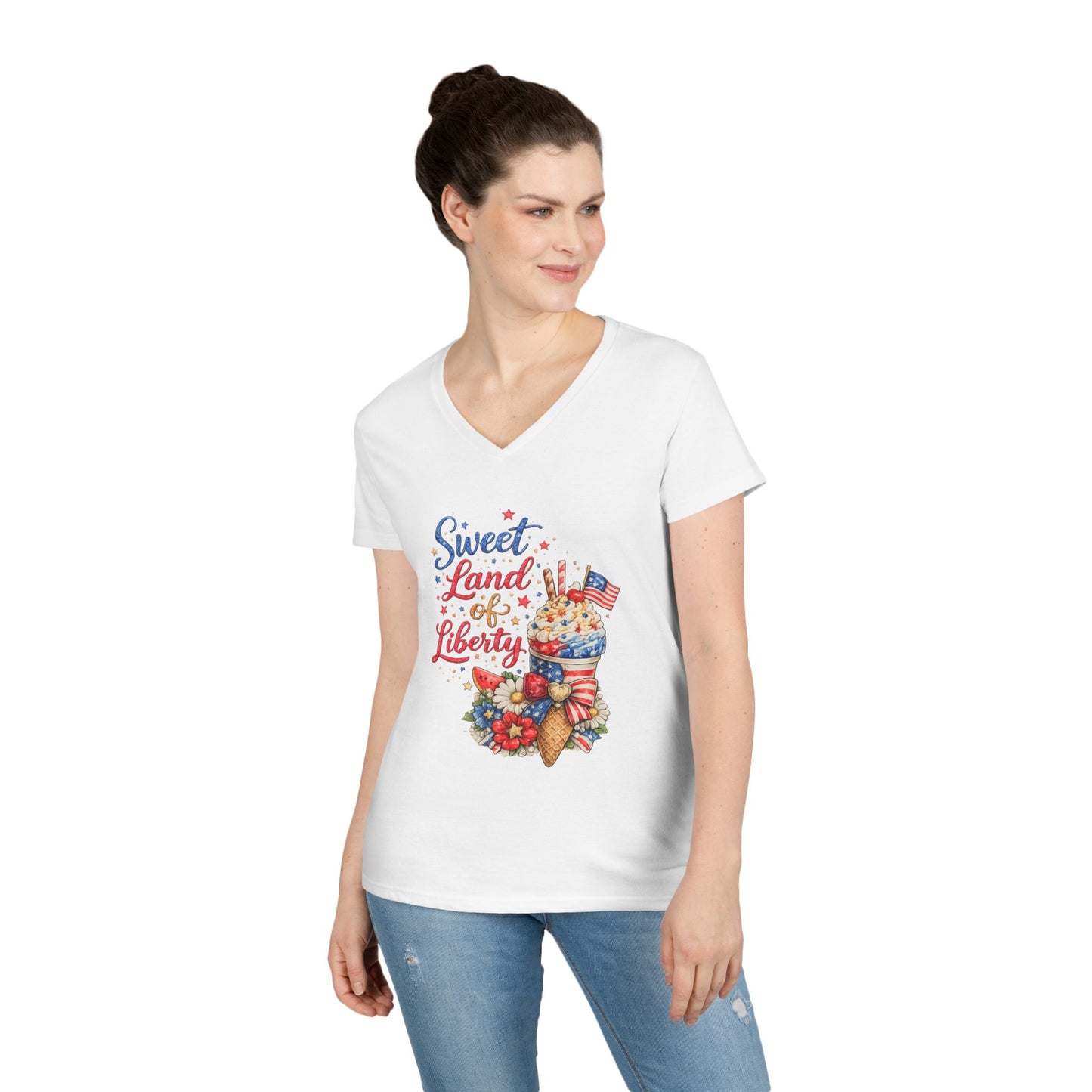 Sweet Land of Liberty V-Neck T-Shirt