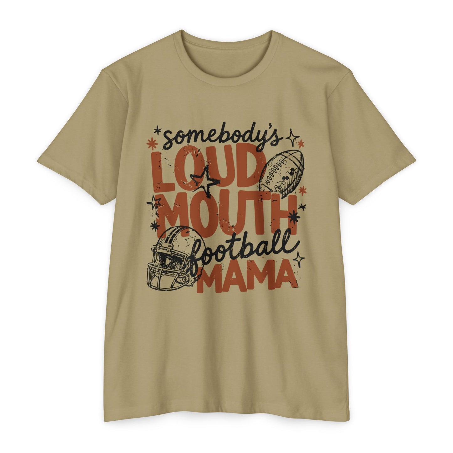 Somebody's Loud Mouth Football Mama T-Shirt