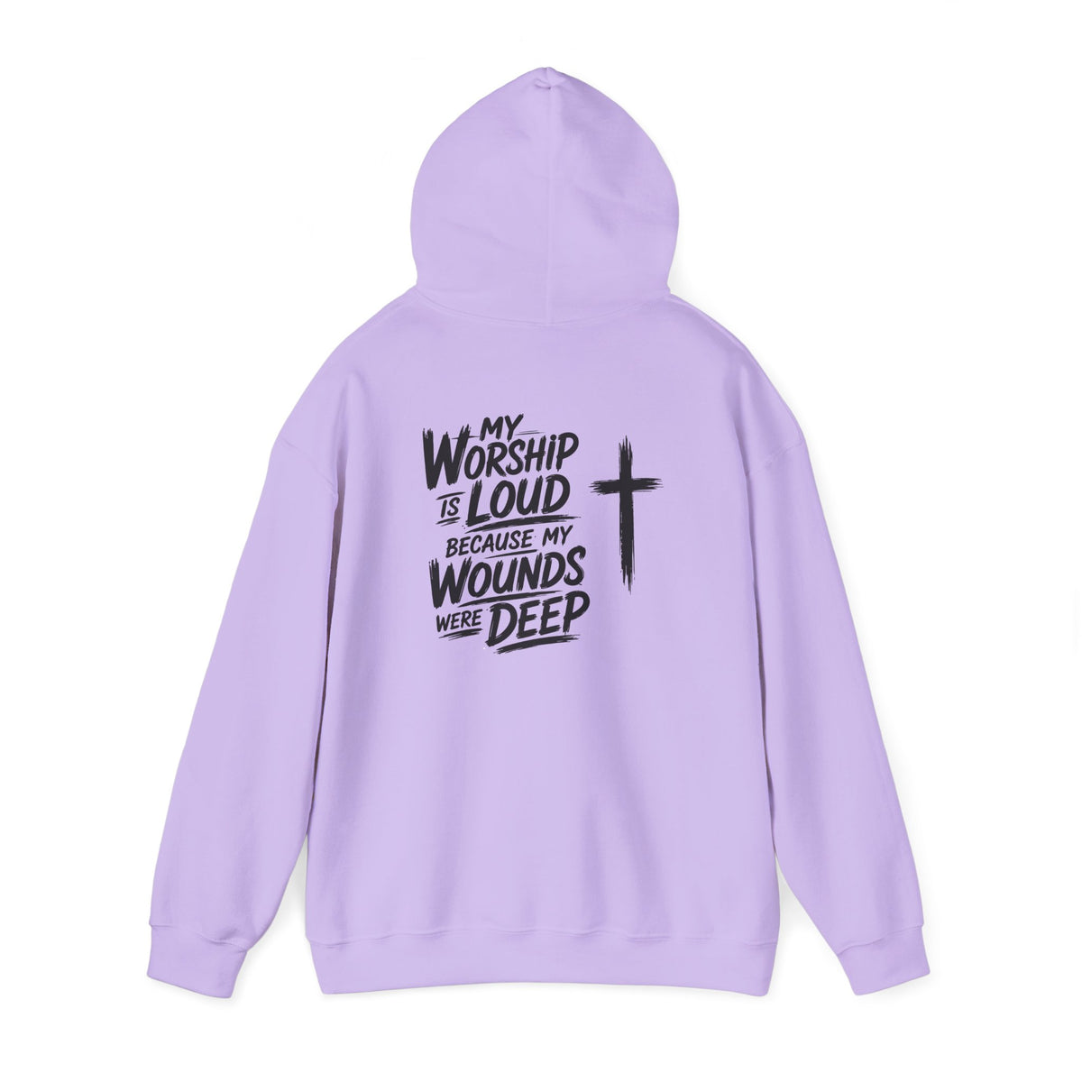 Brushstroke Cross Hoodie