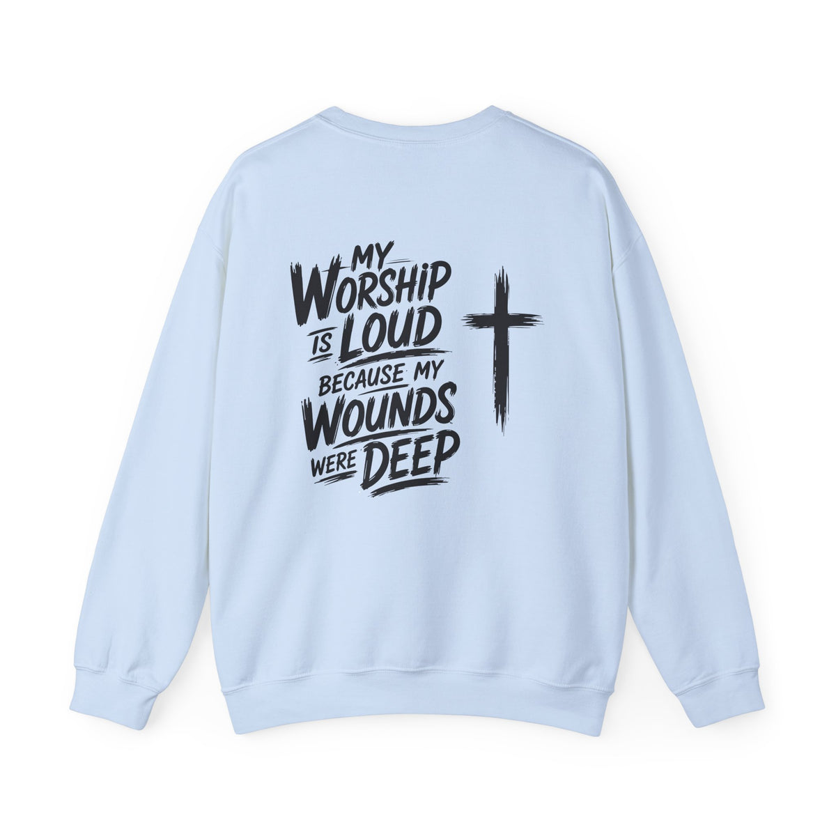 Brushstroke Cross Crewneck
