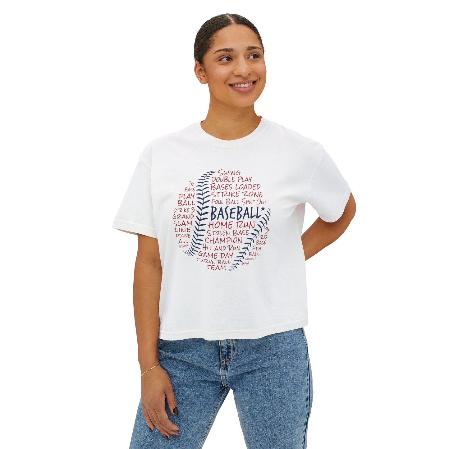 Baseball Women's Boxy Tee