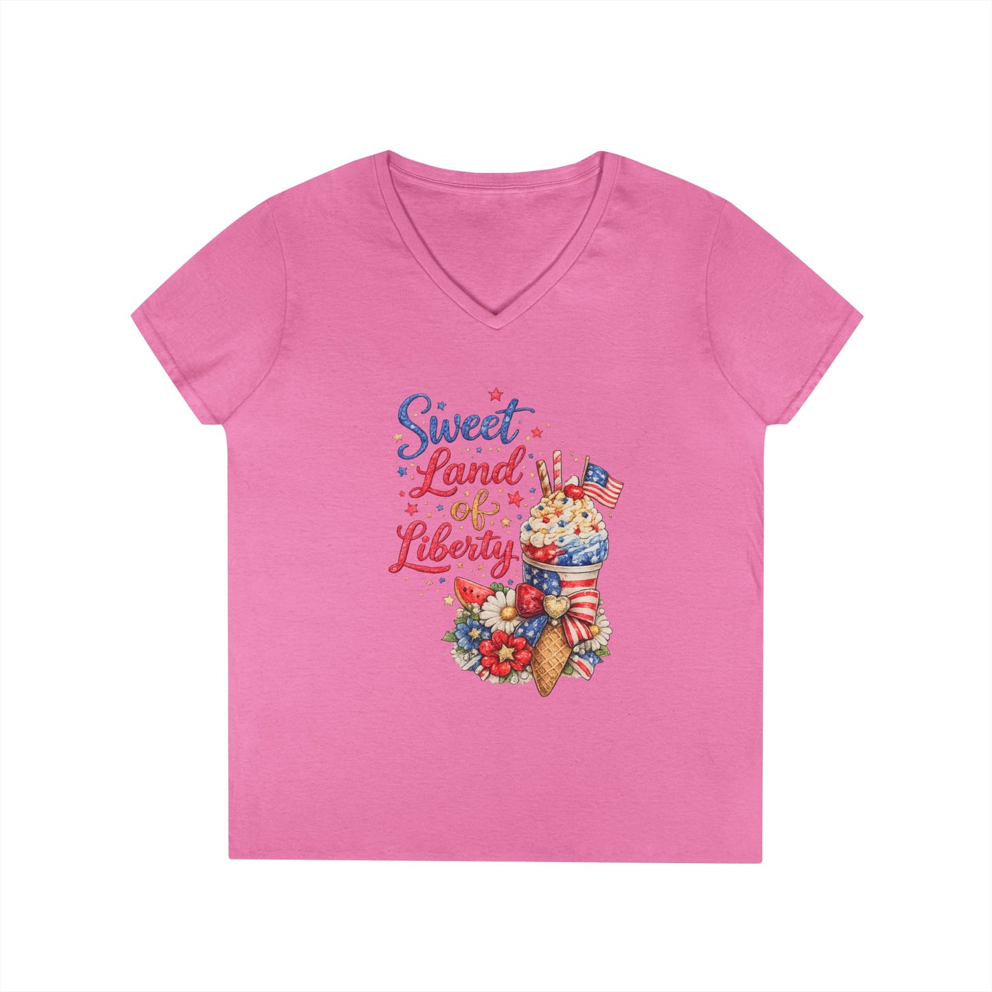 Sweet Land of Liberty V-Neck T-Shirt