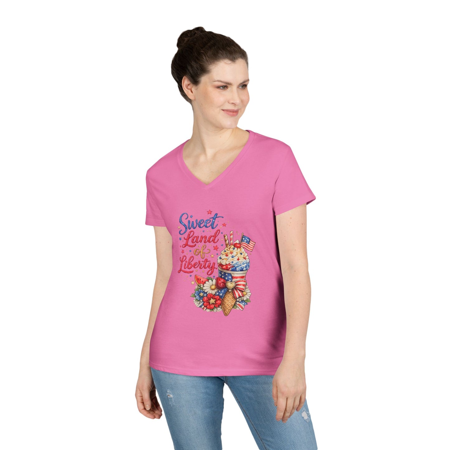 Sweet Land of Liberty V-Neck T-Shirt