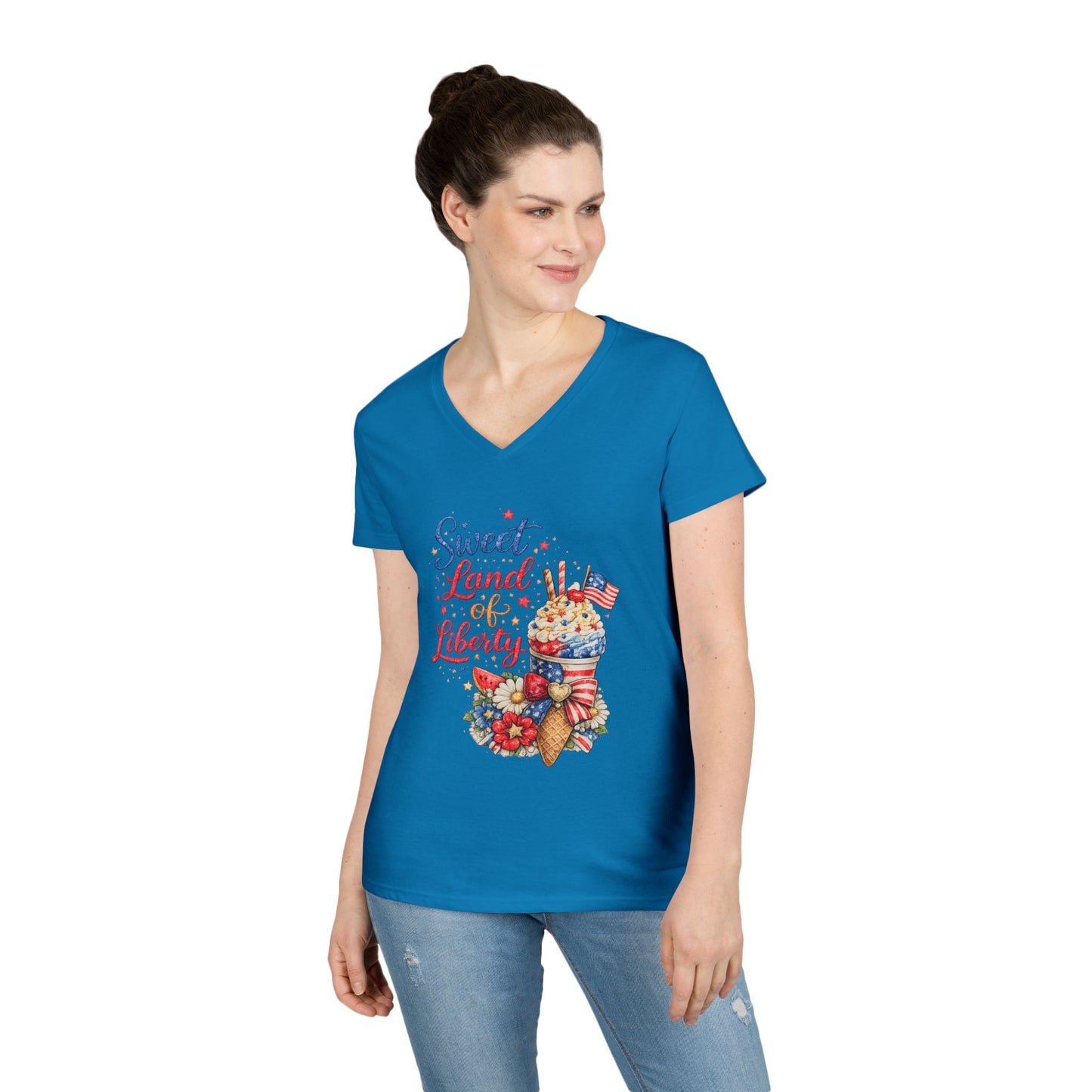 Sweet Land of Liberty V-Neck T-Shirt