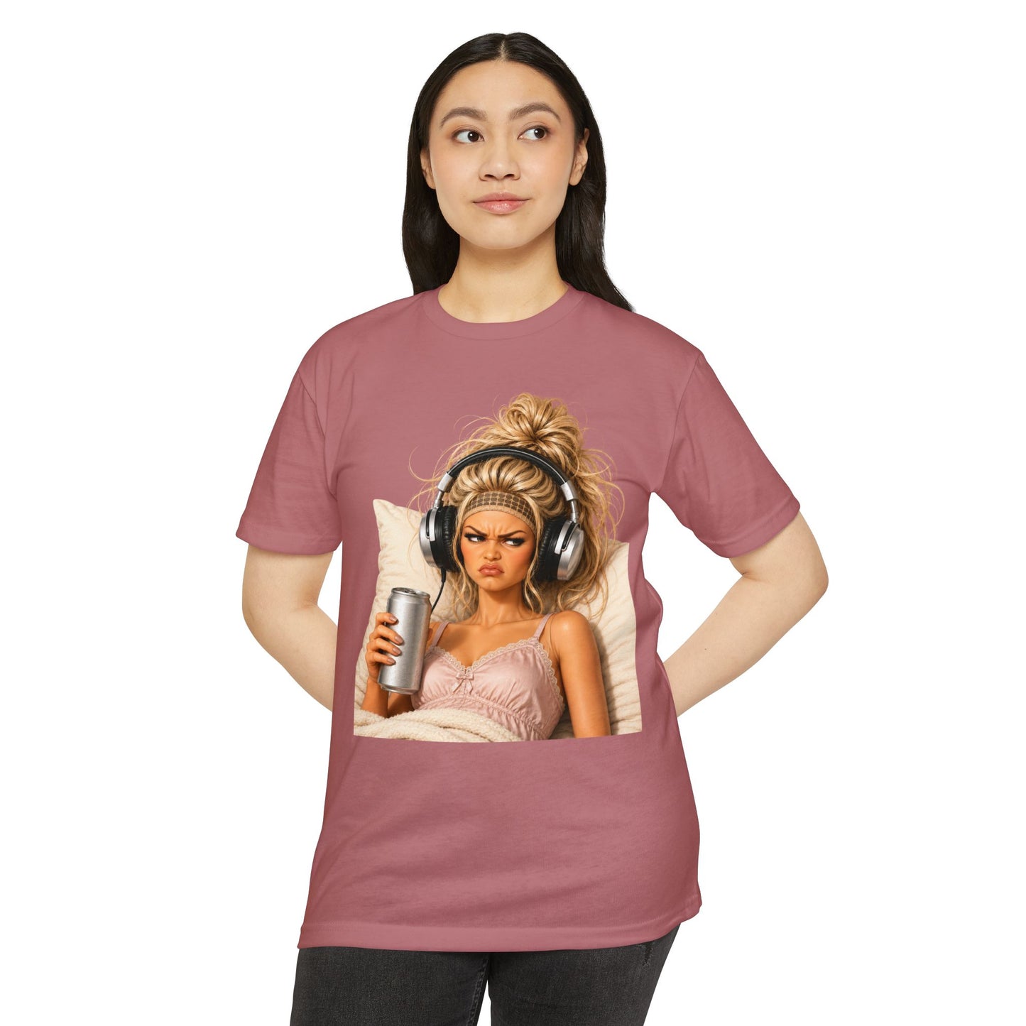 Grumpy Blonde Cotton Blend Tee