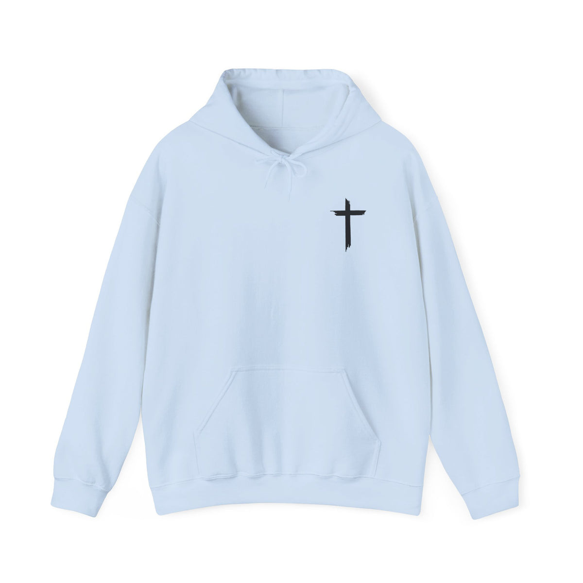 Brushstroke Cross Hoodie