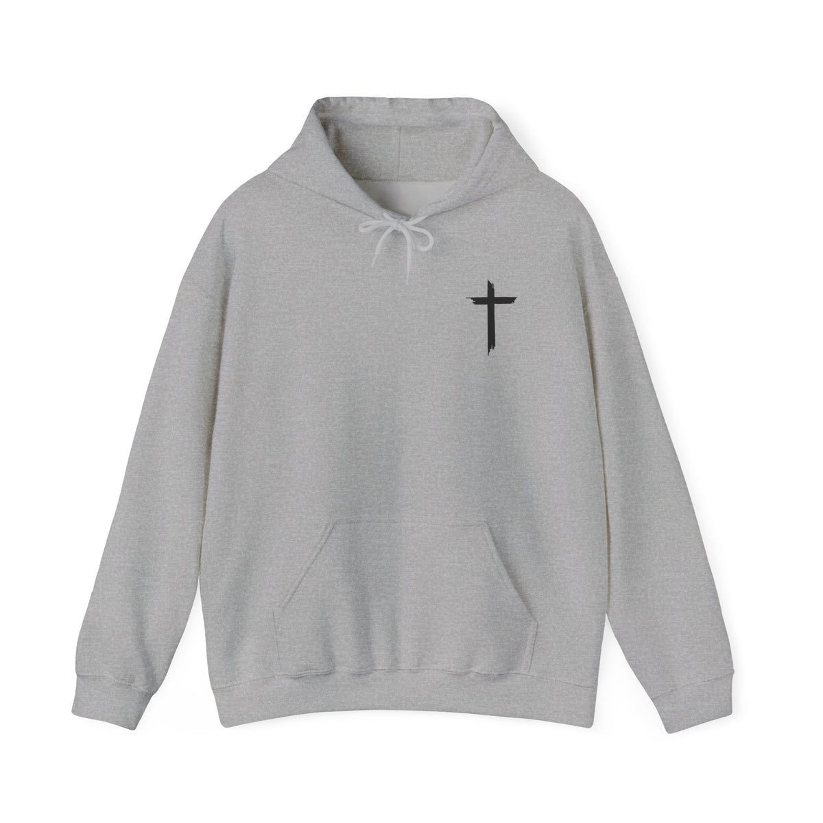 Brushstroke Cross Hoodie