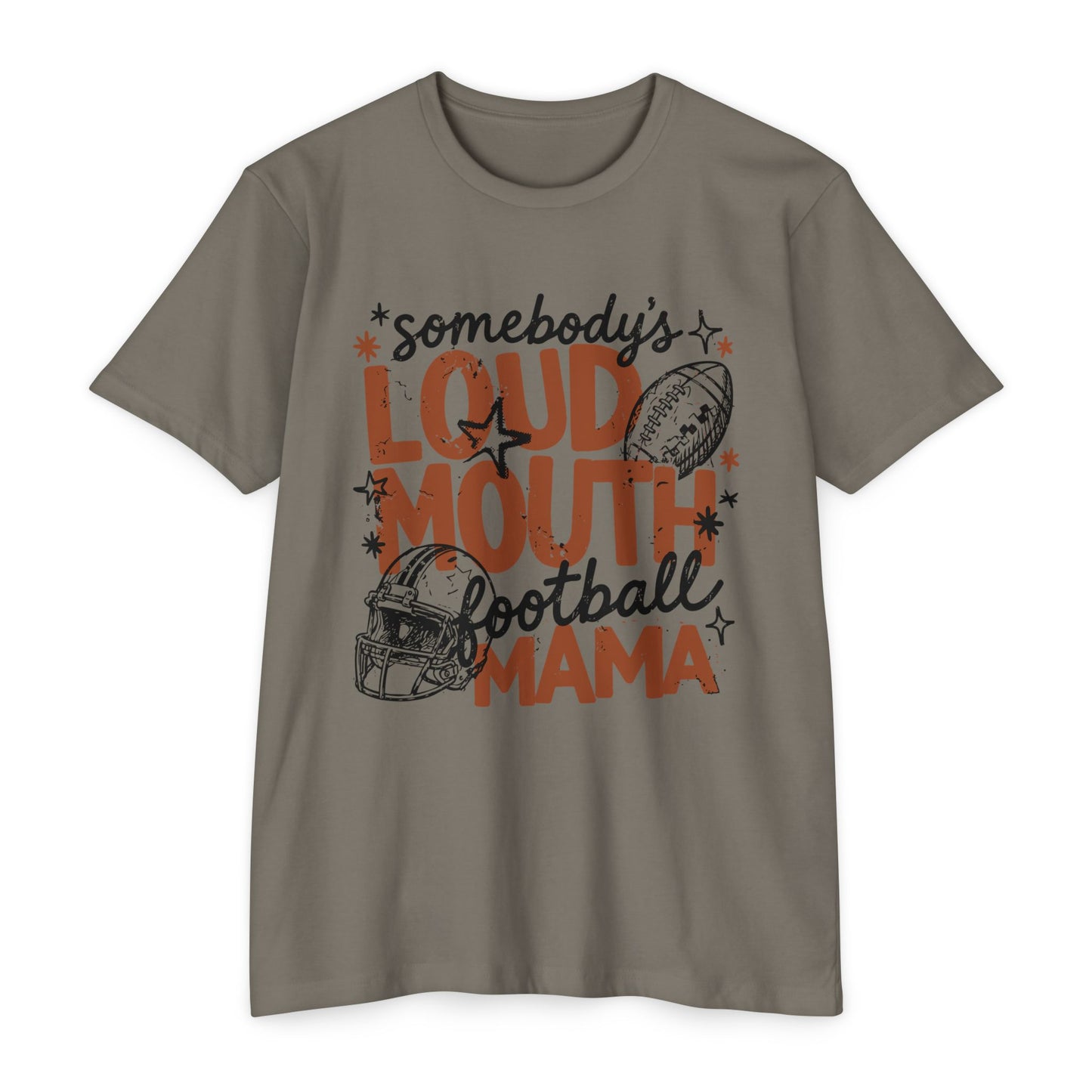 Somebody's Loud Mouth Football Mama T-Shirt