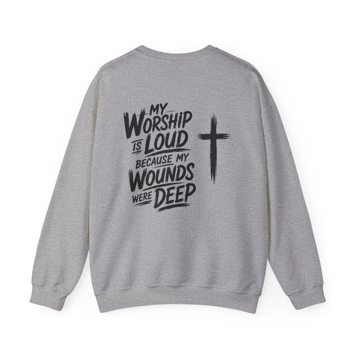 Brushstroke Cross Crewneck
