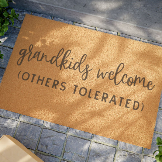 Grandkids Welcome Doormat