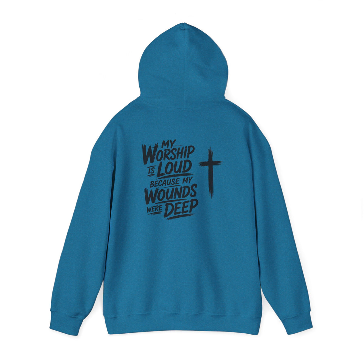 Brushstroke Cross Hoodie