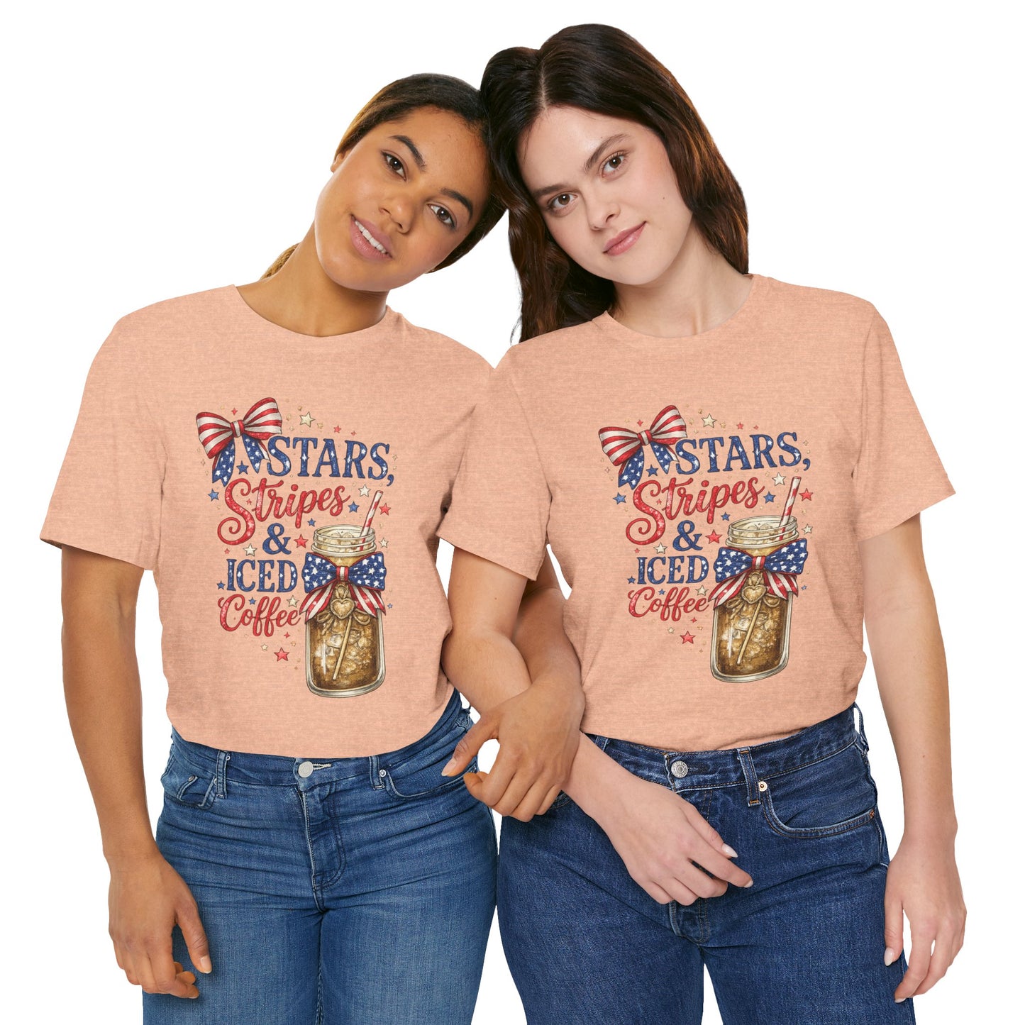 Stars Stripes & Iced Coffee Short Sleeve Tee