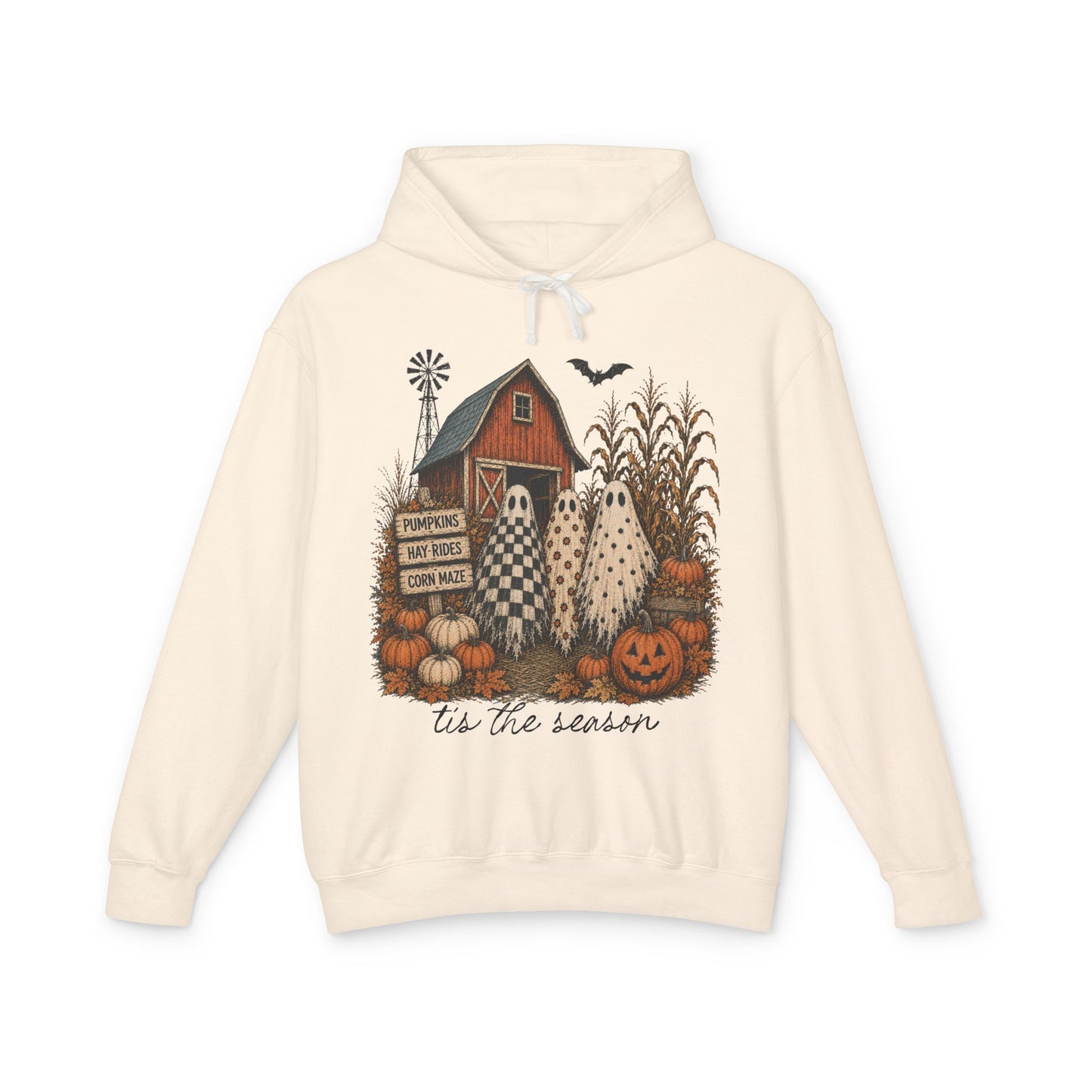 Harvest Halloween Hoodie – “’Tis the Season” Pumpkin Farm Sweatshirt