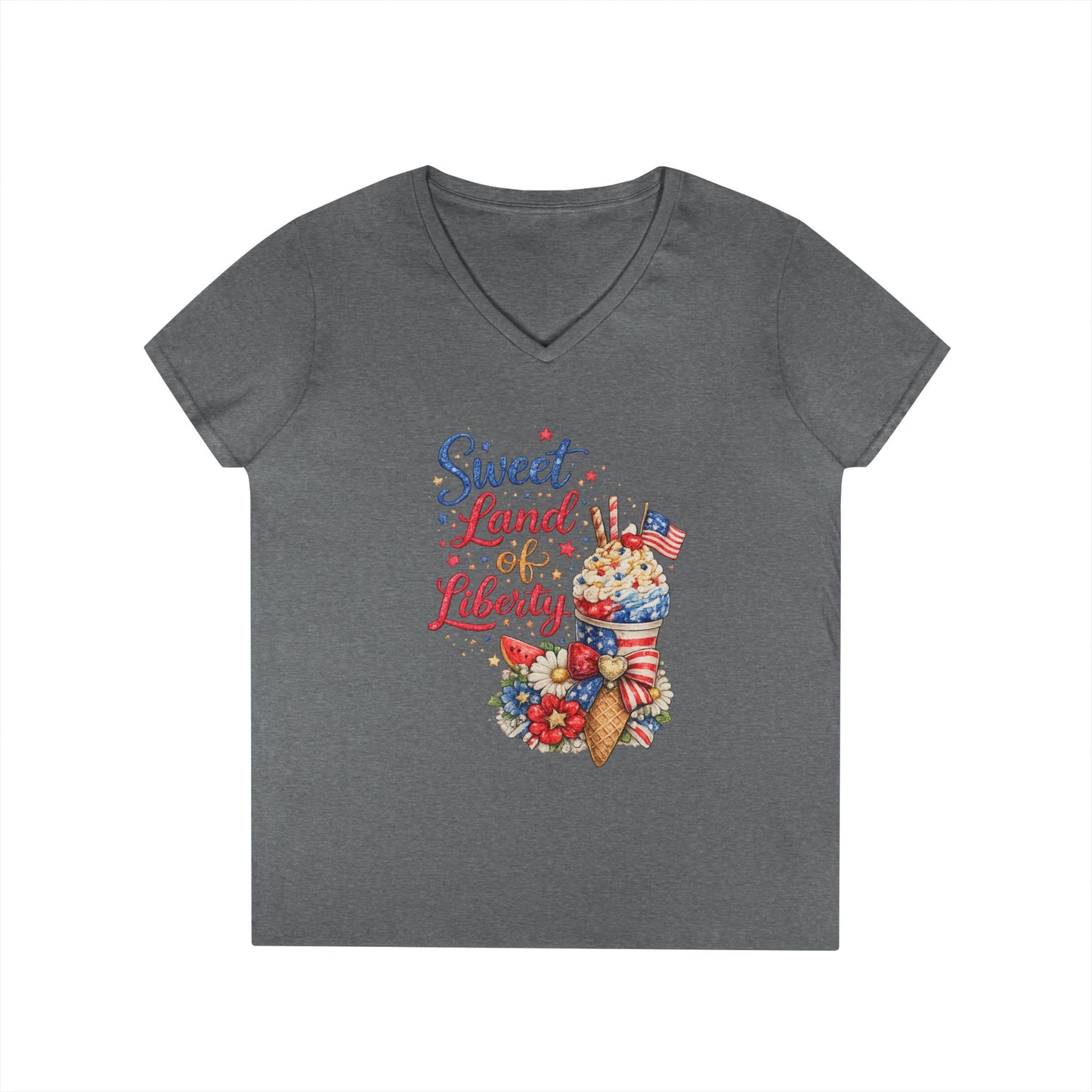 Sweet Land of Liberty V-Neck T-Shirt