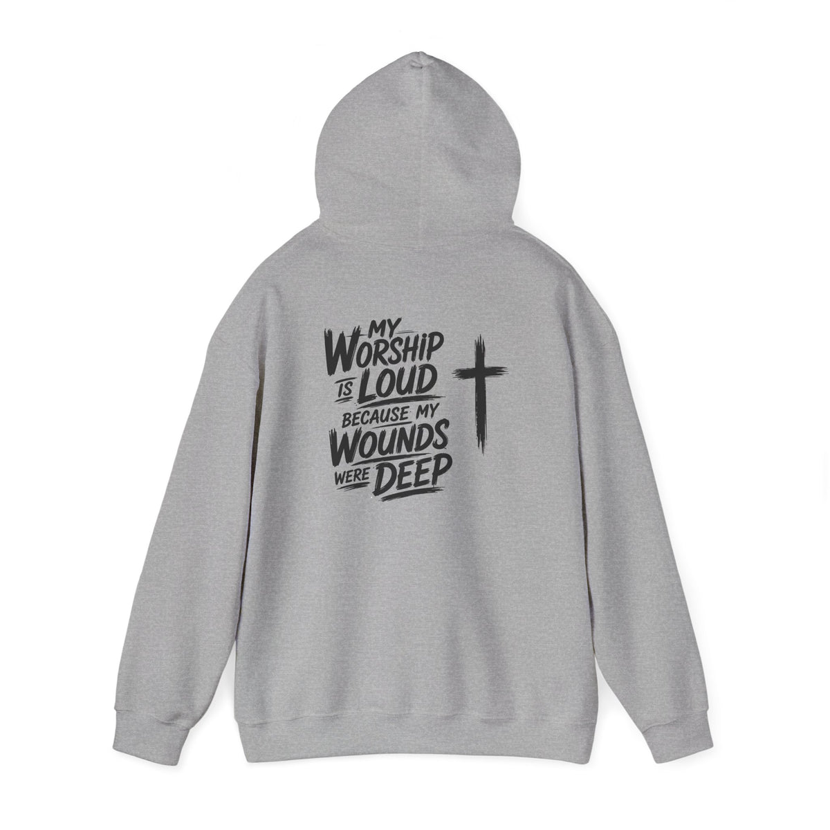 Brushstroke Cross Hoodie