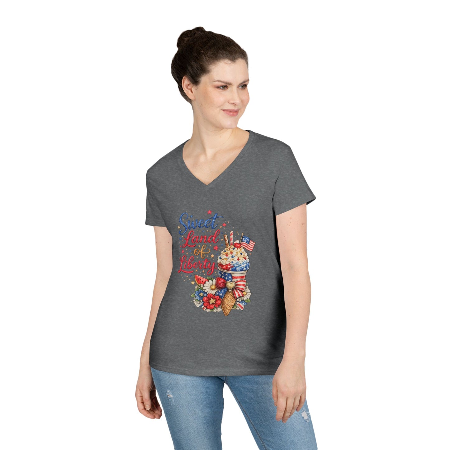 Sweet Land of Liberty V-Neck T-Shirt