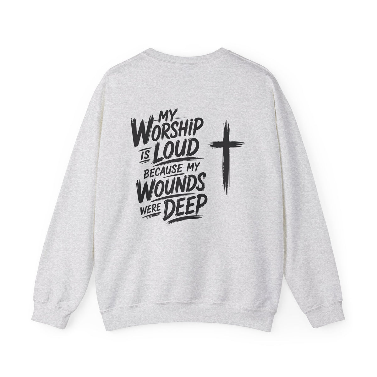 Brushstroke Cross Crewneck