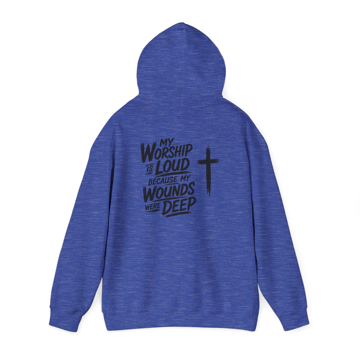 Brushstroke Cross Hoodie