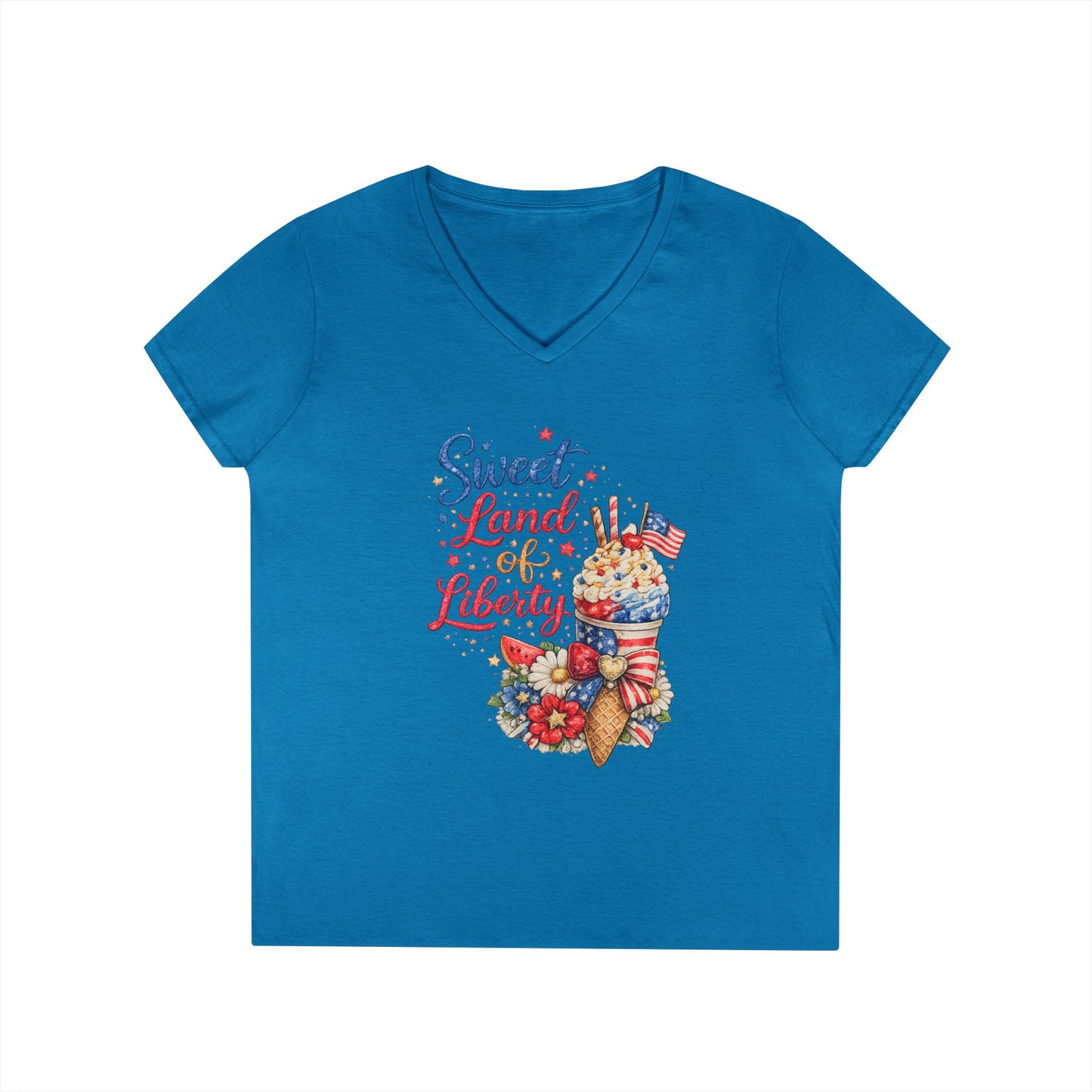 Sweet Land of Liberty V-Neck T-Shirt