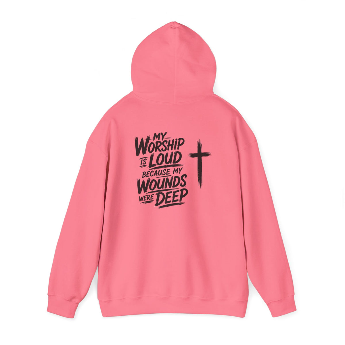 Brushstroke Cross Hoodie