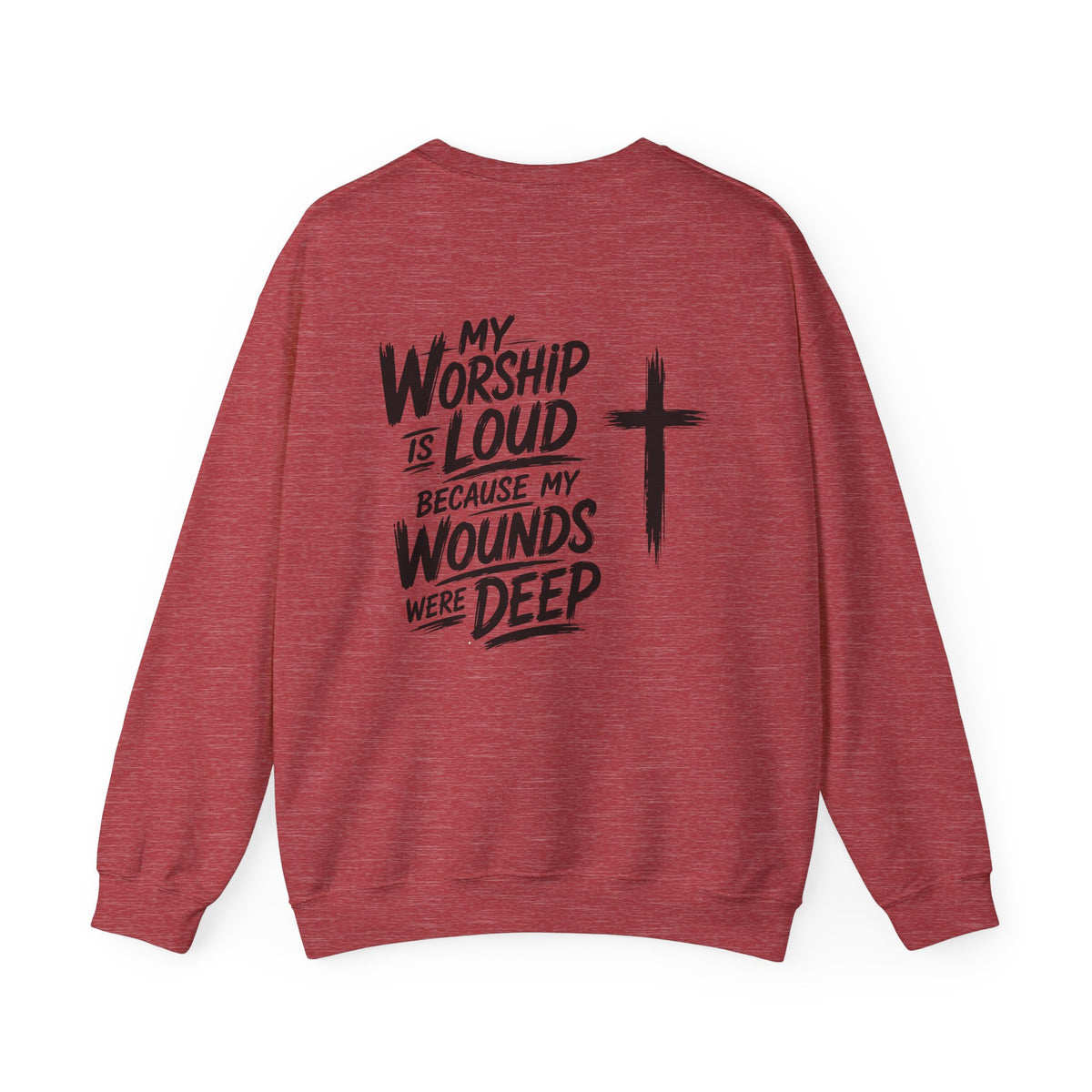 Brushstroke Cross Crewneck