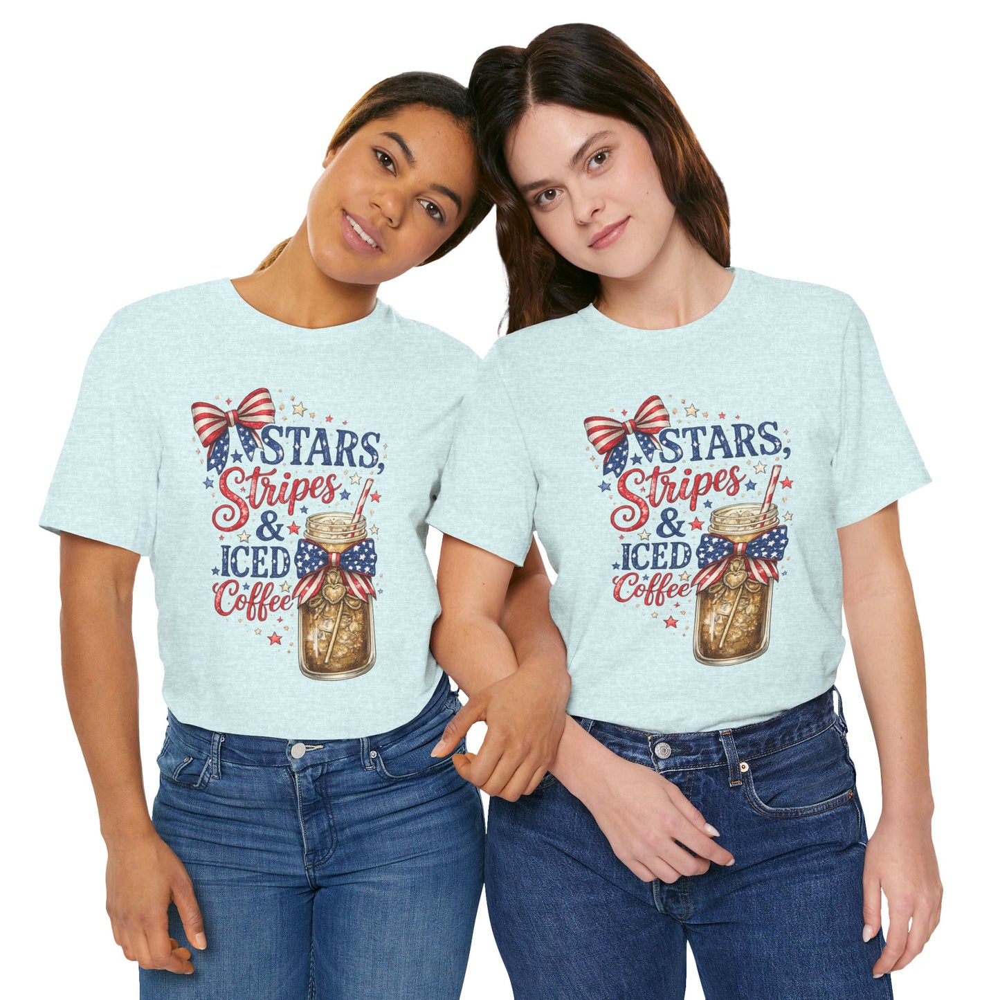 Stars Stripes & Iced Coffee Short Sleeve Tee