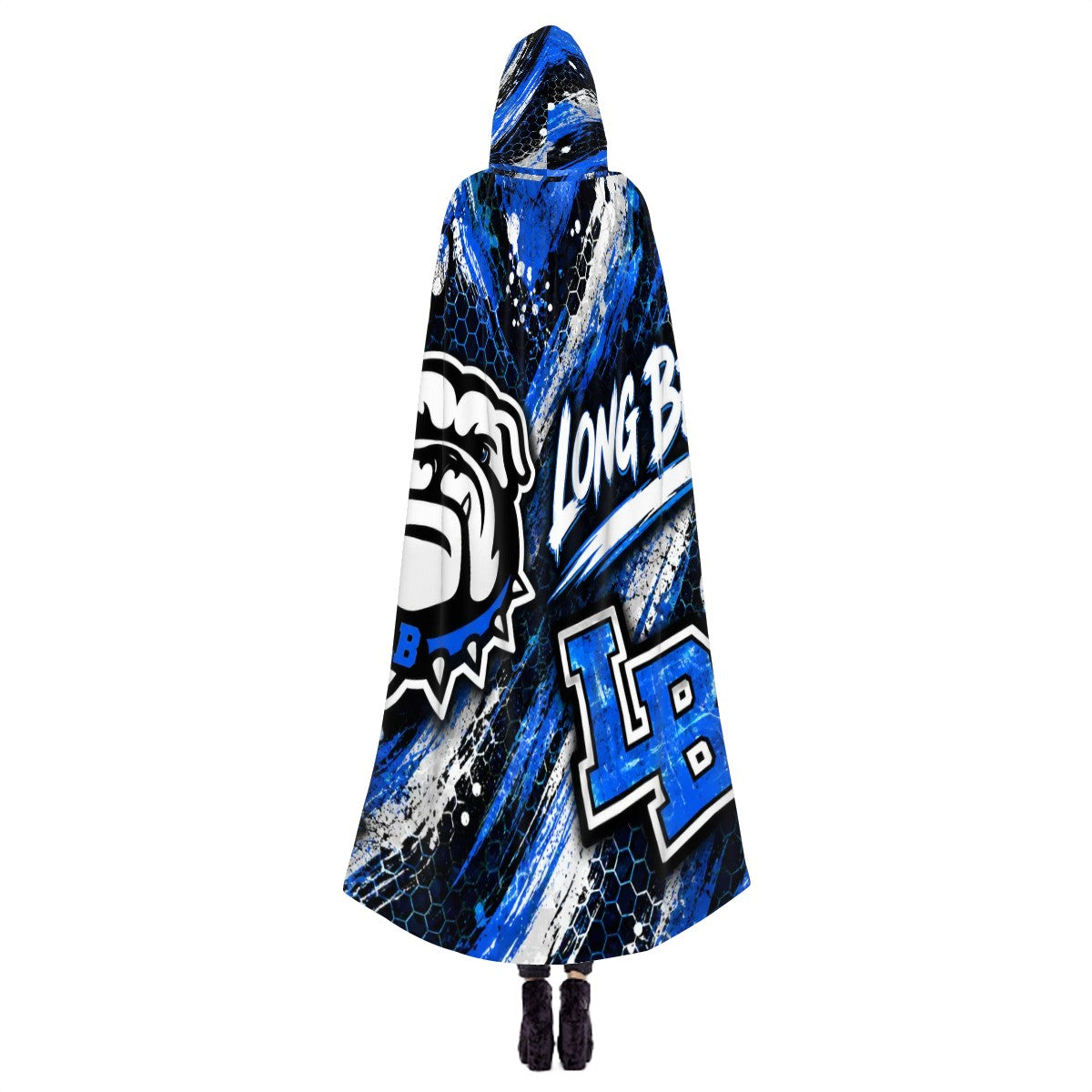 Long Beach Bulldogs Hooded Cloak | Adult