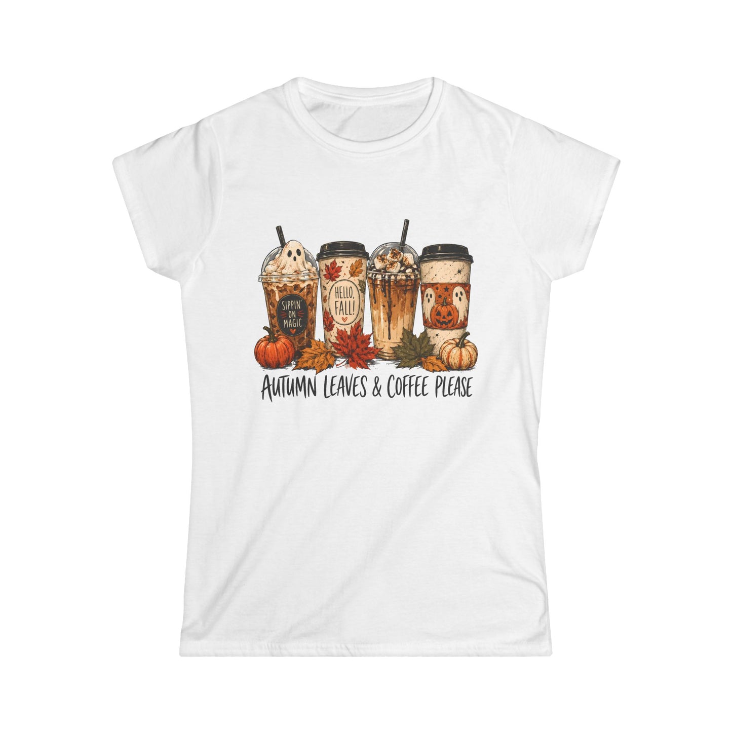 Women's Softstyle Tee — Cozy Fall Essential Lightweight Cotton Tee