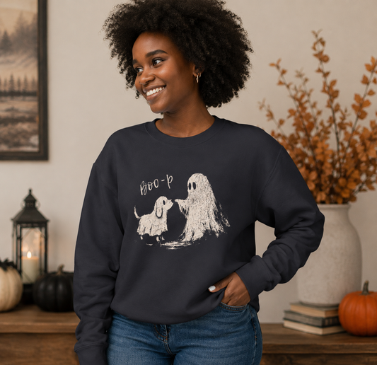 Boo-P! 👻🐾 Spooky Besties Crewneck Sweatshirt