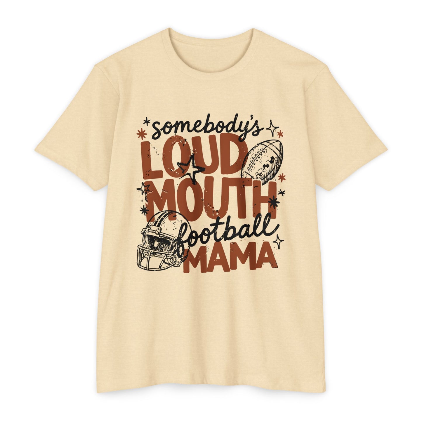Somebody's Loud Mouth Football Mama T-Shirt