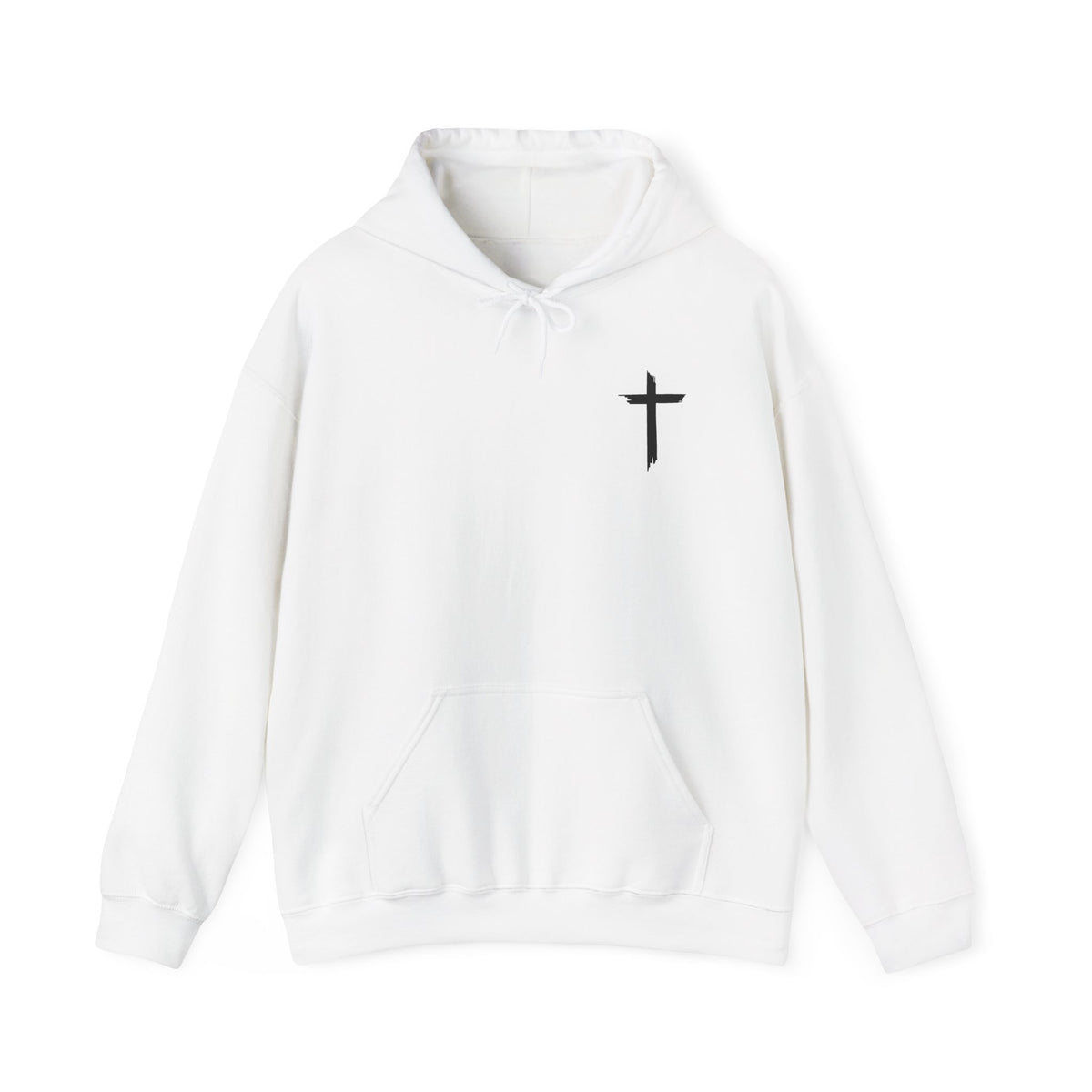 Brushstroke Cross Hoodie