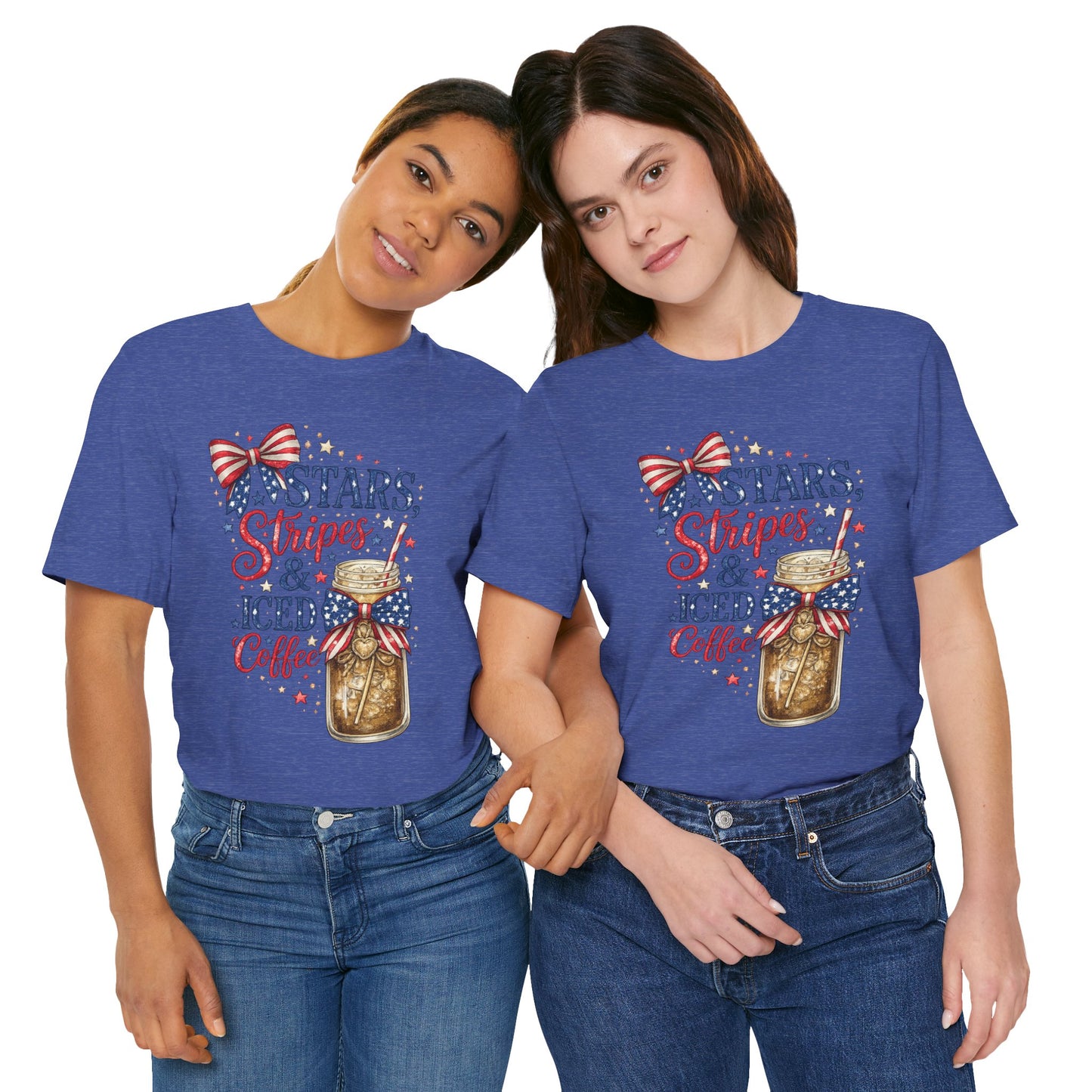 Stars Stripes & Iced Coffee Short Sleeve Tee