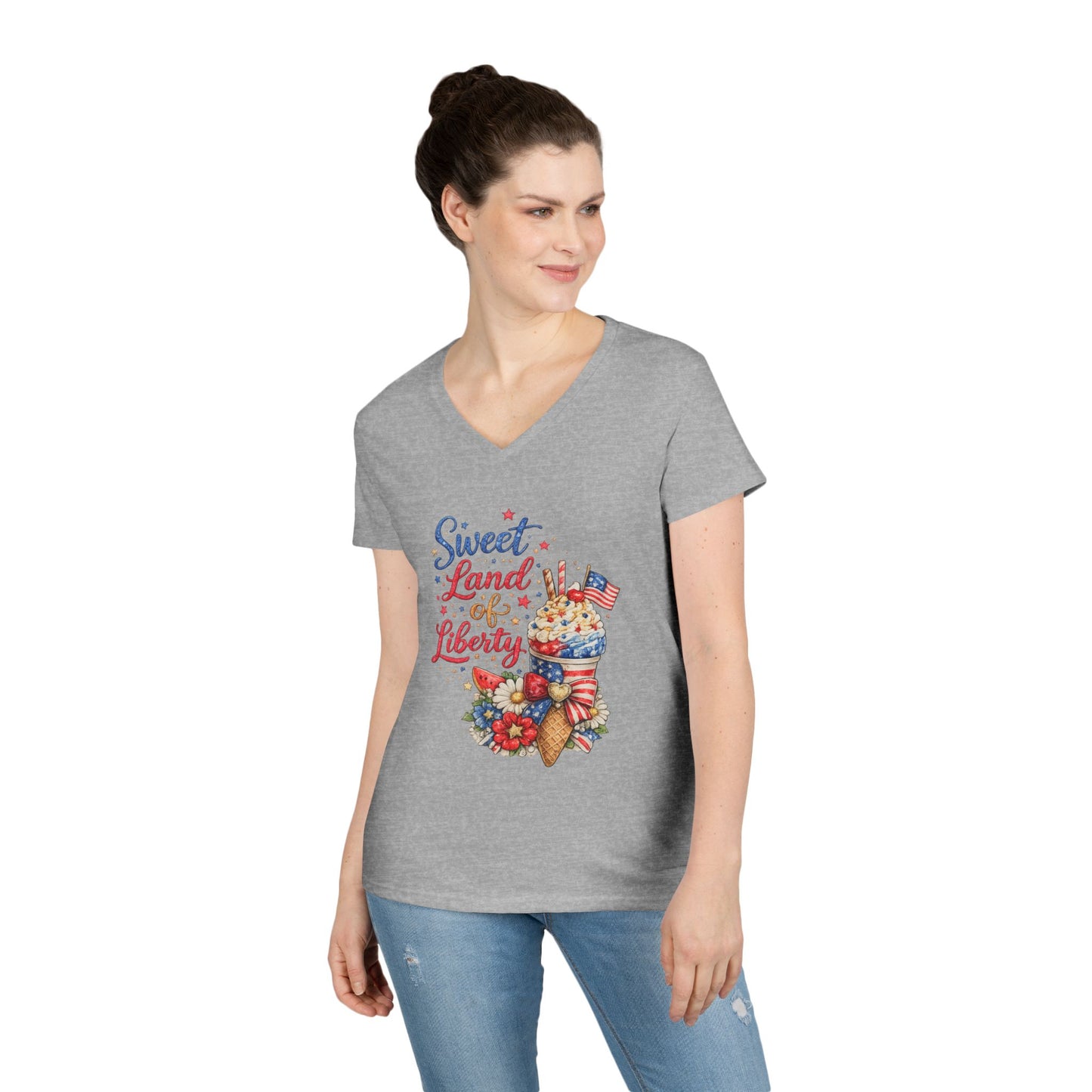 Sweet Land of Liberty V-Neck T-Shirt