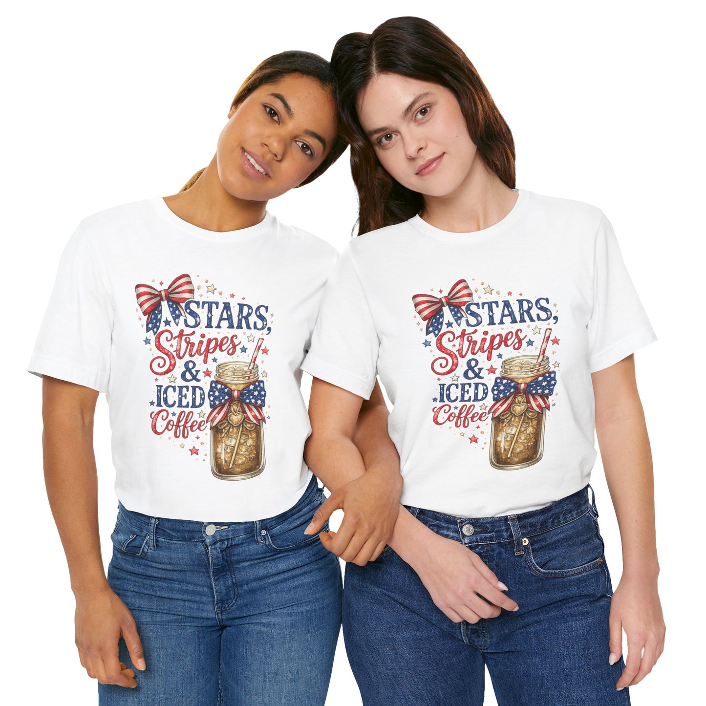 Stars Stripes & Iced Coffee Short Sleeve Tee