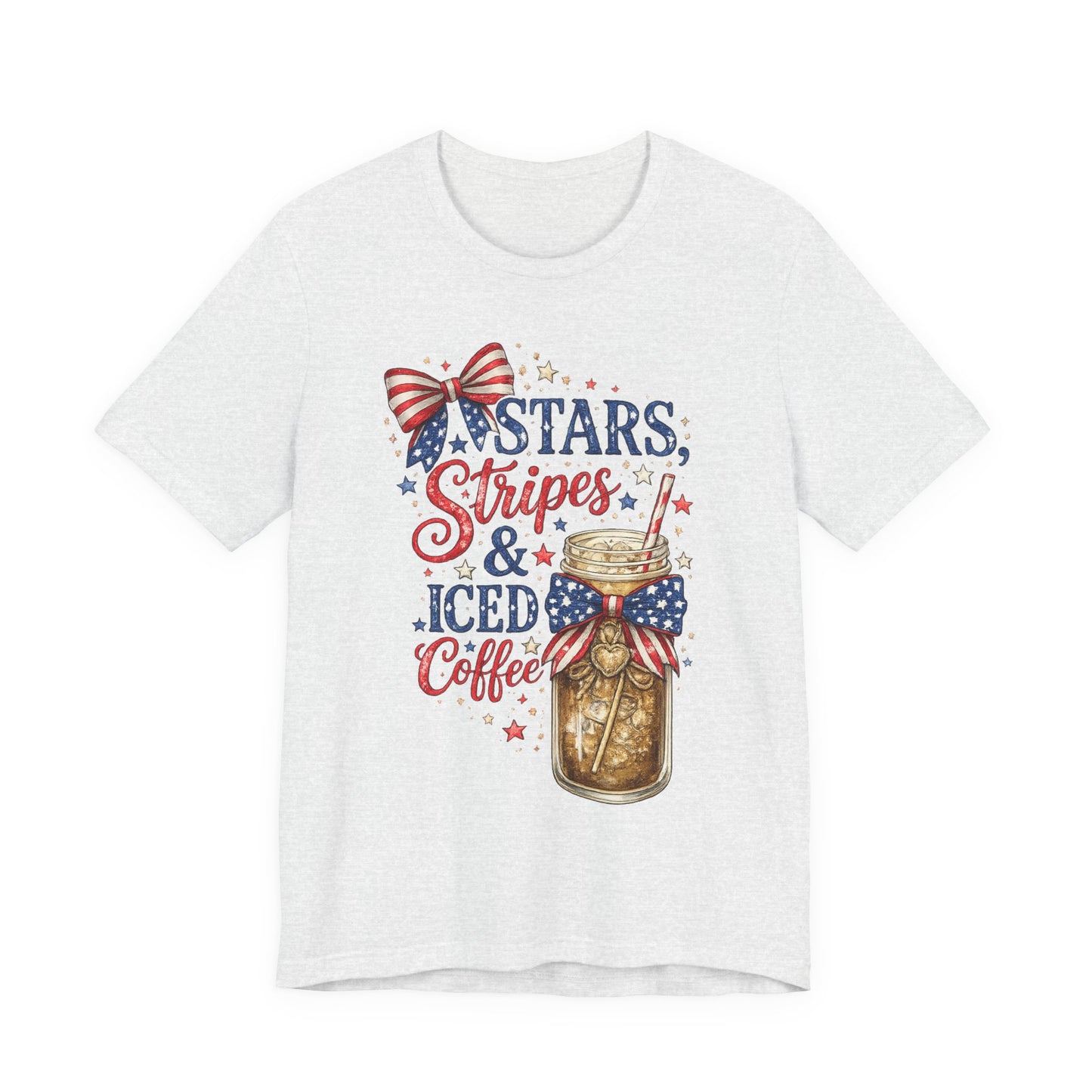Stars Stripes & Iced Coffee Short Sleeve Tee
