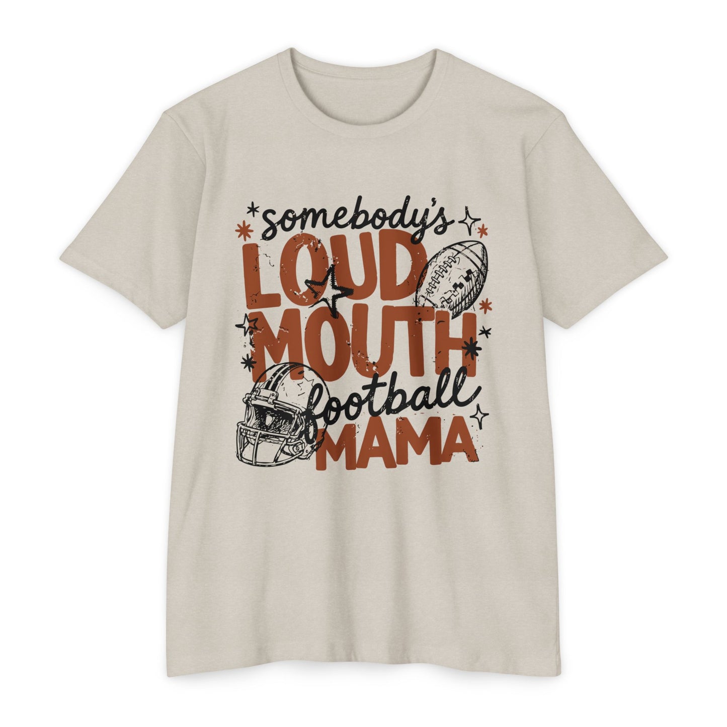 Somebody's Loud Mouth Football Mama T-Shirt